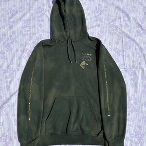 Vans Green Hoodie with Graphic Design
